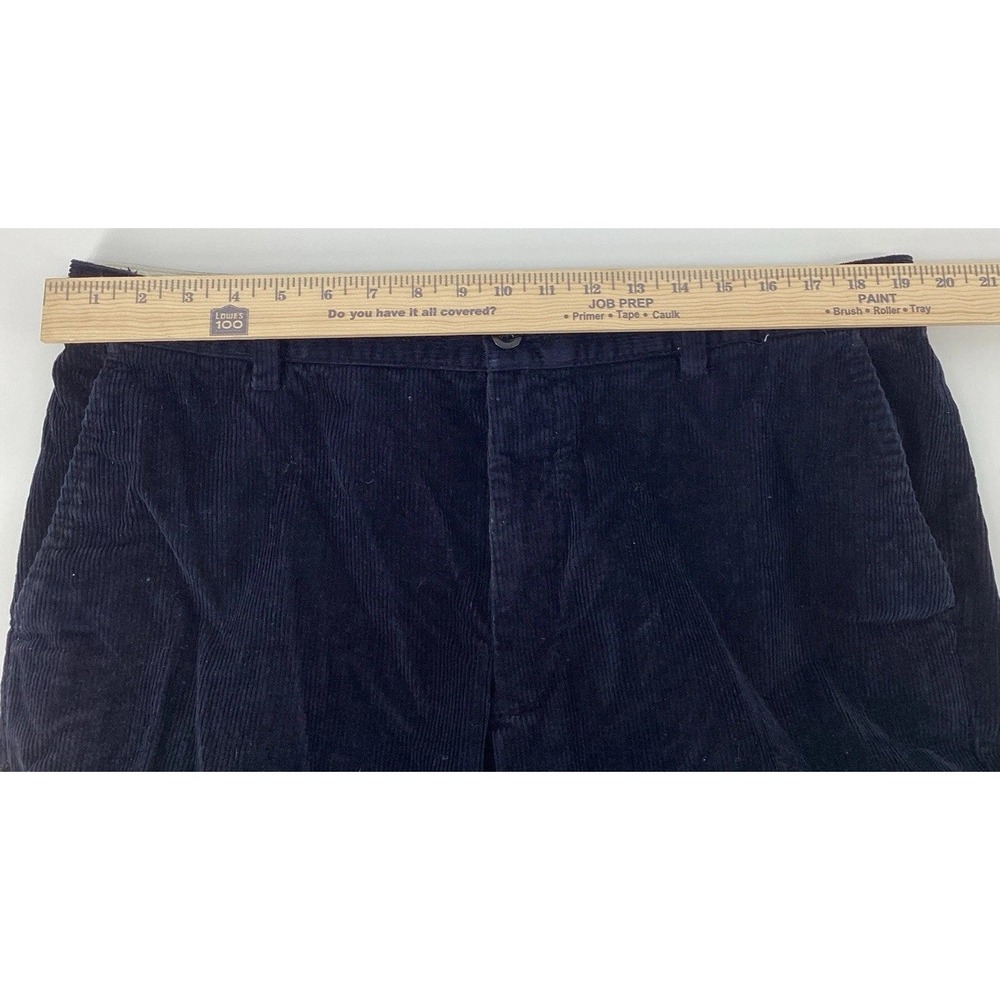 LL Bean Classic Fit Corduroy Pants Navy Blue Men Size 38  Academia Preppy - Picture 5 of 6